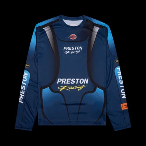 Heron Preston Racing Dry Fit Long-Sleeve Tee 'Navy/Light'
