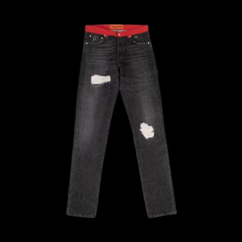 Heron Preston Denim Nylon Waistband Jeans Pants 'Black'