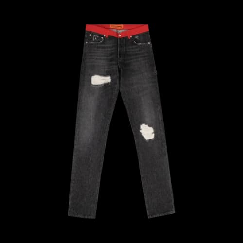 Heron Preston Nylon Waistband Jeans Pants 'Black Denim'
