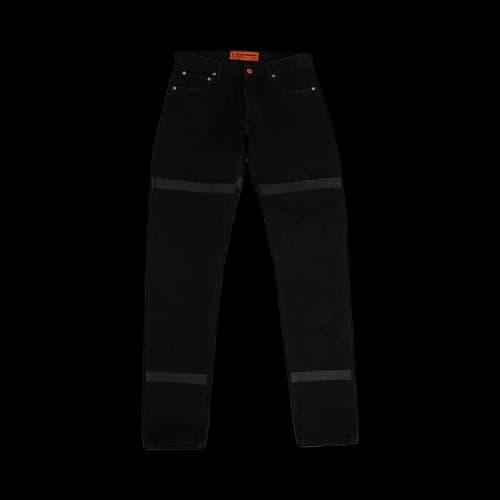 Heron Preston Striped Jeans 'Faded Black'