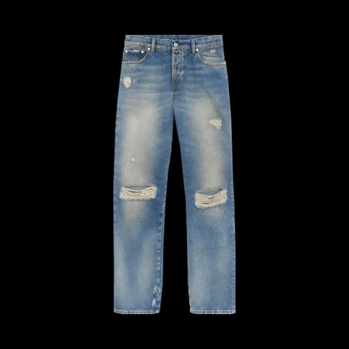 Heron Preston Distressed Regular Jeans 'Vintage Blue'