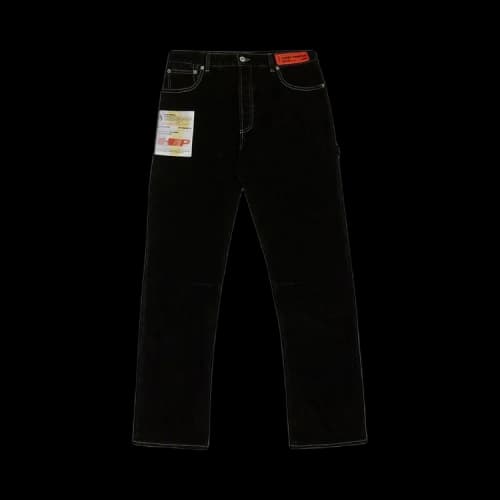 Heron Preston Label Flock Hammer Pants 'Black'