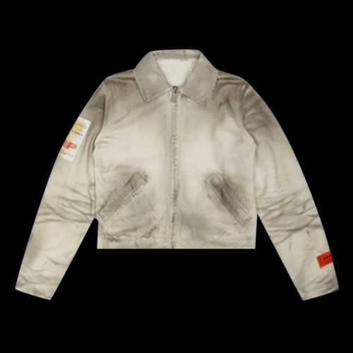Heron Preston Label Dirt Wash Reserve Shirt 'Grey'