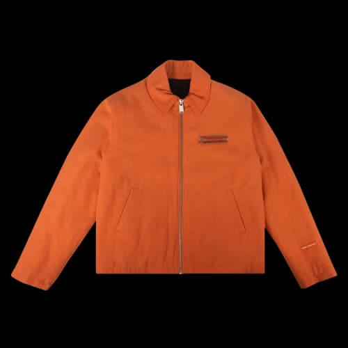 Heron Preston Denim Uniform Zip Jacket 'Orange'