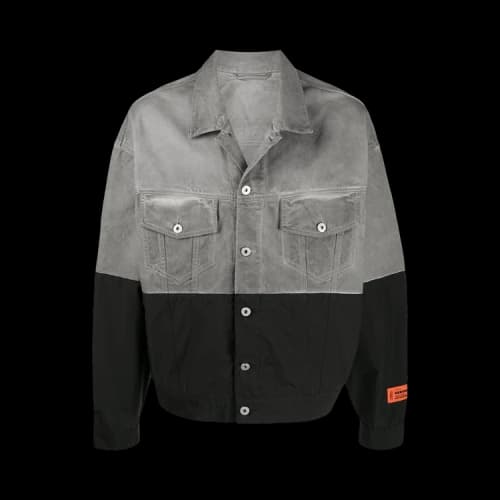 Heron Preston Trucker Jacket 'Grey Wash'