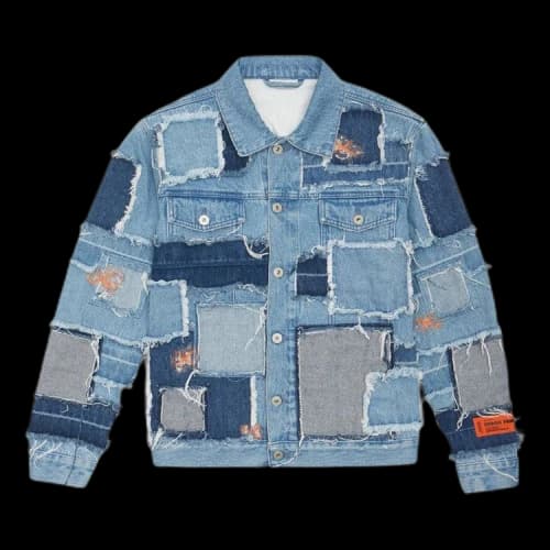 Heron Preston Patchwork Regular Trucker Jacket 'Vintage Blue'