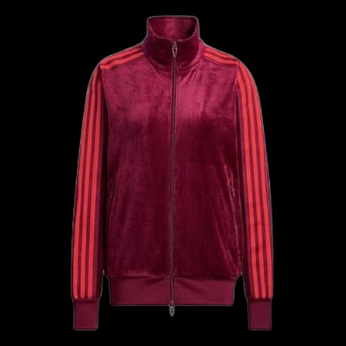 adidas x IVY PARK Crossover Velvet Sports Long Sleeves Jacket Couple Style Cherry Red