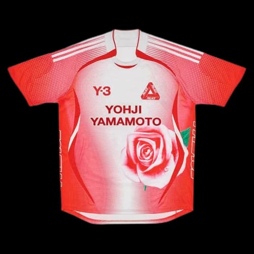 Y-3 x Palace Football T-Shirt 'White/Red'