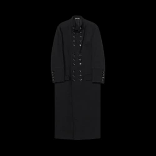 Yohji Yamamoto Pour Homme Wool Gabardine Stand Jacket 'Black'