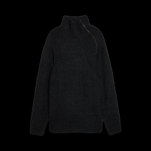 Yohji Yamamoto Pour Homme Stripe Zipper Raglan 'Black'