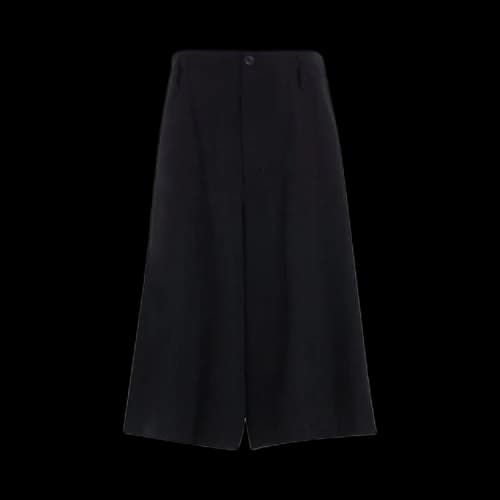 Yohji Yamamoto Pour Homme Back Pleats Half Pants 'Black'