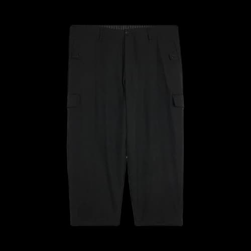 Yohji Yamamoto Pour Homme Wool Gabardine Tab Wide Pant 'Black'
