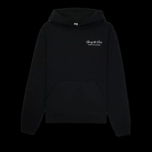Sporty & Rich Script Logo Hoodie 'Black'
