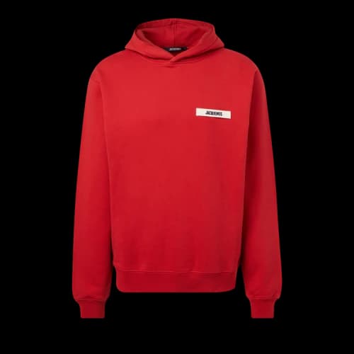 Jacquemus Le Hoodie Gros Grain 'Dark Red'