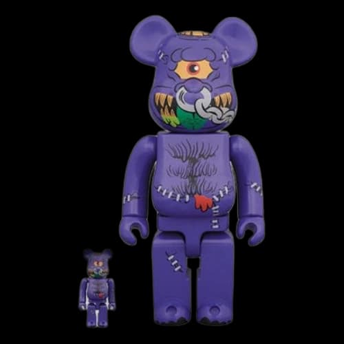 Bearbrick BE@RBRICK Horn Head Purple 100%+400%