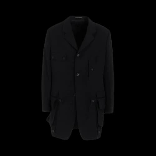 Yohji Yamamoto Pour Homme Dettachable Pocket Jacket 'Black'