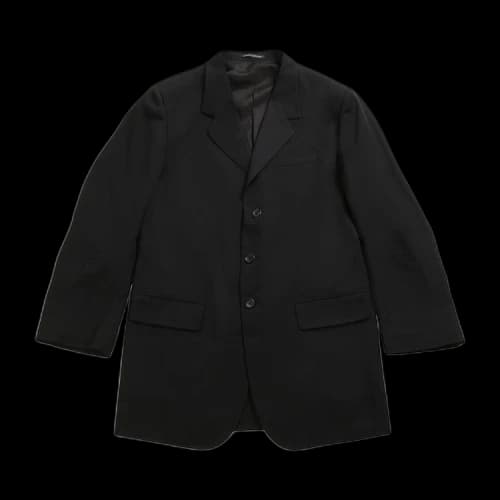 Yohji Yamamoto Pour Homme Back Opening Jacket 'Black'
