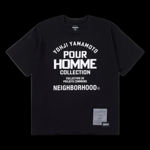 Yohji Yamamoto Pour Homme x Neighborhood Short-Sleev Tee-2 'Black'