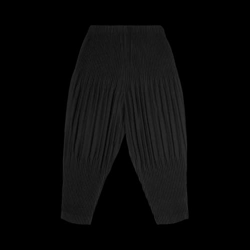 Homme Plissé Issey Miyake Pleated Tapered Pants 'Black'