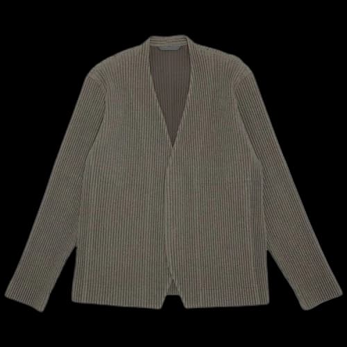 Homme Plissé Issey Miyake V-Neck Jacket 'Brown'