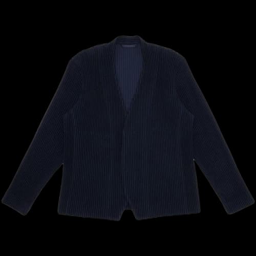 Homme Plissé Issey Miyake V-Neck Jacket 'Navy'