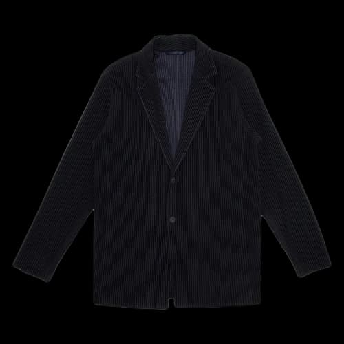 Homme Plissé Issey Miyake Pleated Blazer 'Navy'