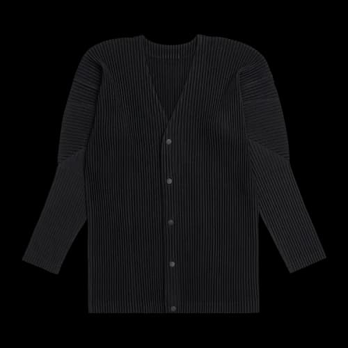 Homme Plissé Issey Miyake Basics Cardigan 'Black'