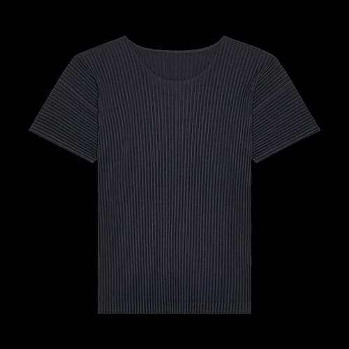 Homme Plissé Issey Miyake Basic T-Shirt 'Black'