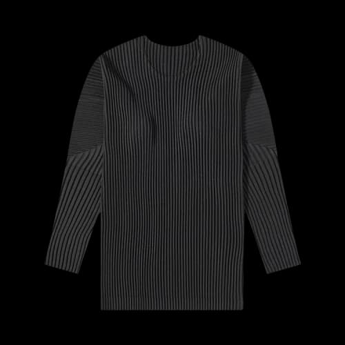 Homme Plissé Issey Miyake Basic Long-Sleeve T-Shirt 'Black'
