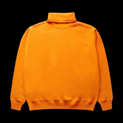 Homme Plissé Issey Miyake Wool Smooth Turtleneck 'Orange'