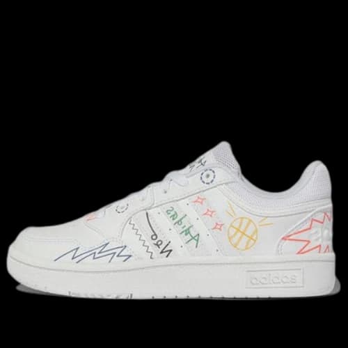 adidas Hoops 3.0 Shoes 'White Muti-Color' (Women's)