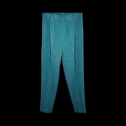 Homme Plissé Issey Miyake Wool Like Light Center Crease Pants 'Green'