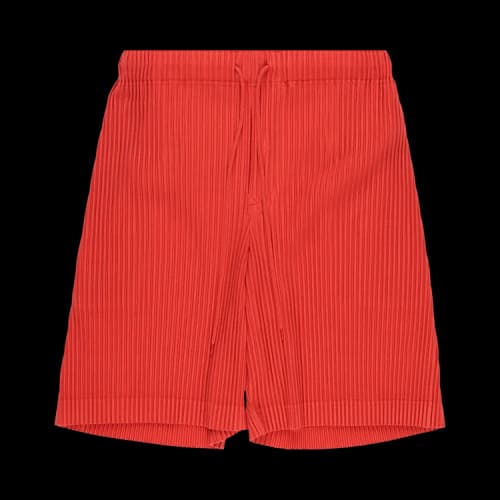 Homme Plissé Issey Miyake Color Pleats Shorts 'Dry Red'