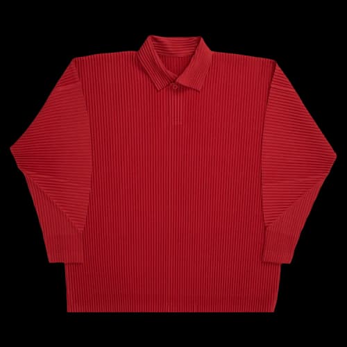 Issey Miyake MC February Shirt 'Plum/Red'
