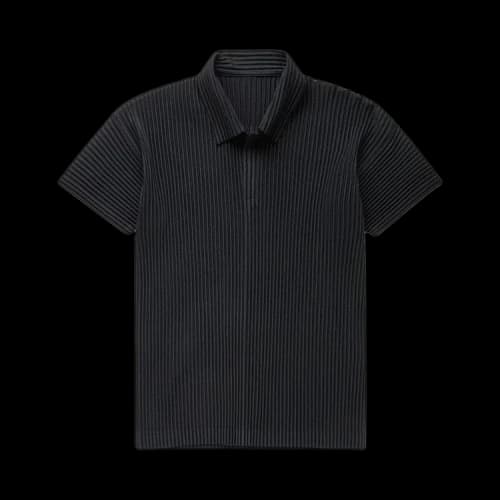 Homme Plissé Issey Miyake Basics Polo Shirt 'Black'