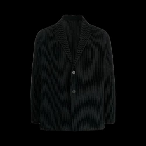 Homme Plissé Issey Miyake Basic Pleated Blazer 'Black'