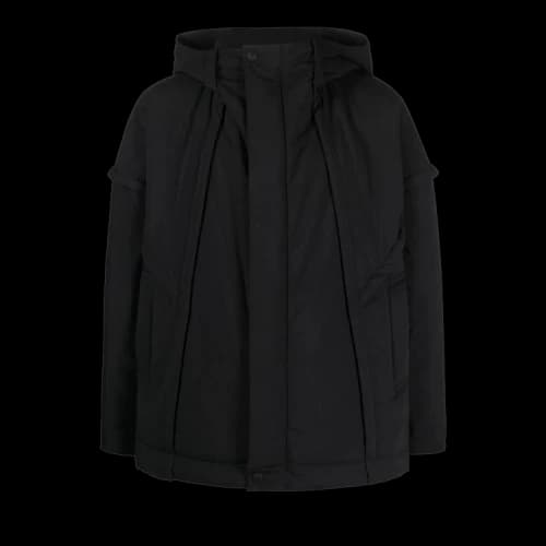 Homme Plissé Issey Miyake Frame Coat 'Black'