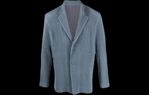 Issey Miyake Kersey Pleats Jacket 'Blue'