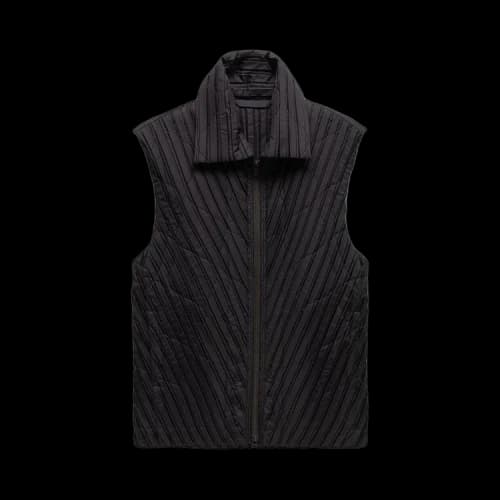 Homme Plissé Issey Miyake Pleated Zip Gilet 'Brown'
