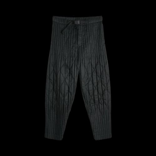 Issey Miyake Padded Pleats Trousers 'Black'