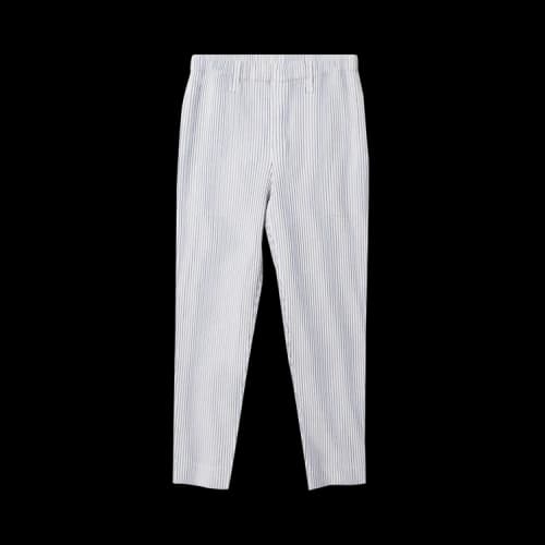 Homme Plissé Issey Miyake Tweed Pleated Pants 'Grey'