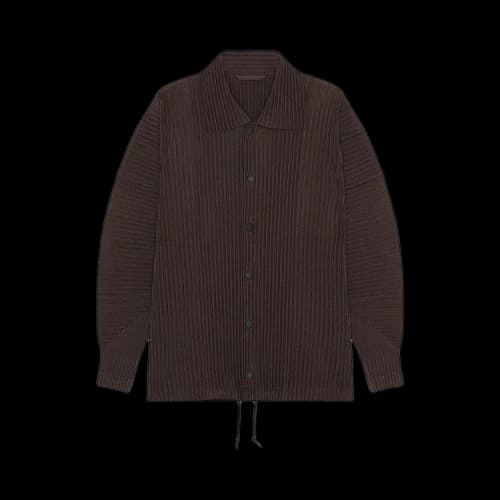 Homme Plissé Issey Miyake Heather Pleats Jacket 'Brown'