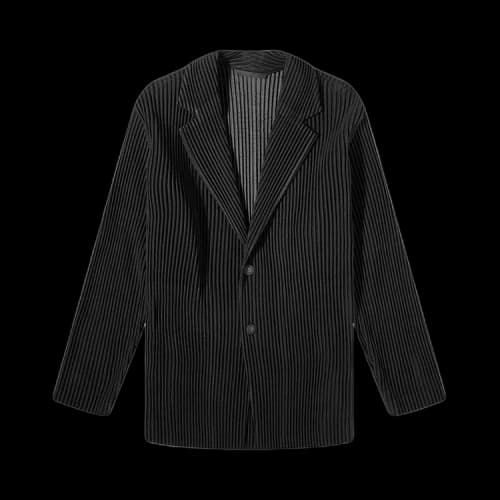 Homme Plissé Issey Miyake Single Breasted Tailored Blazer 'Black'