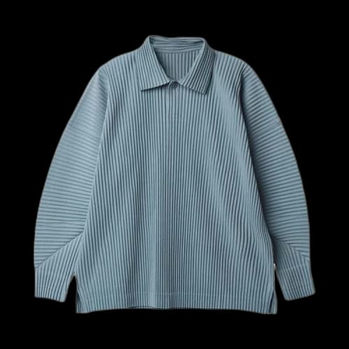 Homme Plissé Issey Miyake August Polo Shirt 'Mint/Grey'