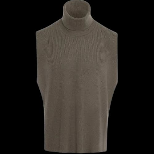 Issey Miyake Framework Knit Top 'Khaki'