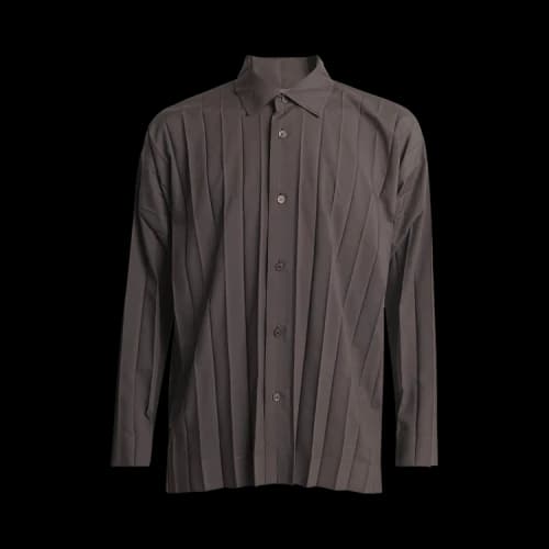 Homme Plissé Issey Miyake Edge Shirt 'Charcoal'
