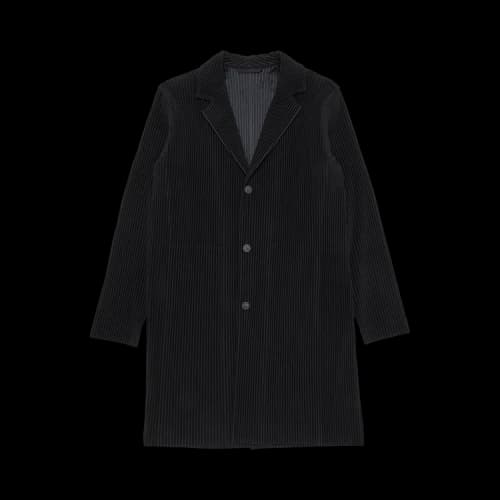 Homme Plissé Issey Miyake Basics Long Jacket 'Black'