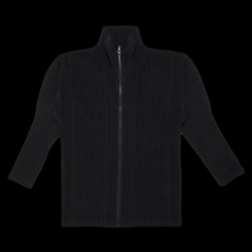 Homme Plissé Issey Miyake Basics Zip Up Cardigan 'Black'