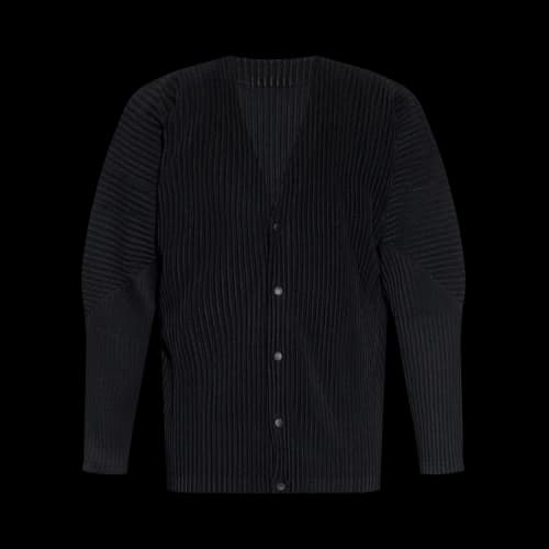 Homme Plissé Issey Miyake Basics Cardigan 'Black'