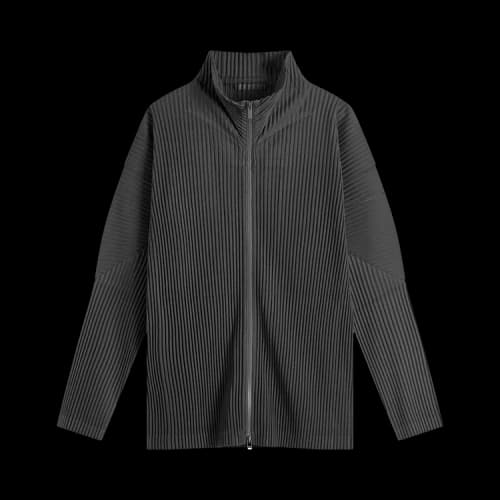 Homme Plissé Issey Miyake Basic Zip Cardigan 'Black'